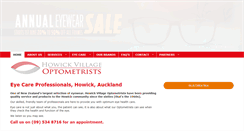 Desktop Screenshot of howickoptometrists.co.nz