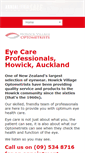 Mobile Screenshot of howickoptometrists.co.nz