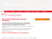 Tablet Screenshot of howickoptometrists.co.nz